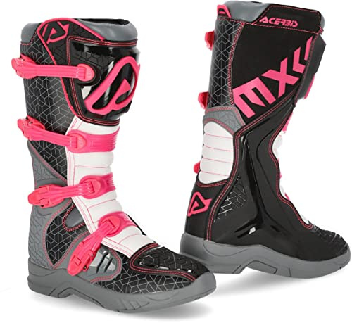 Acerbis X-Team Boots, Botas Unisex Adulto, Negro, Morado, 43 EU