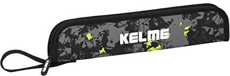 KELME Jungle - Portaflautas, Portatodo, Máxima Resistencia, Flauta, Instrumento Musical, 37x2x8 cm, Color Negro, Lima Y Gris