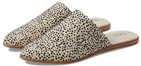 TOMS Women's Jade Loafer Flat, Fog Flocked Mini Cheetah, 3.5 UK