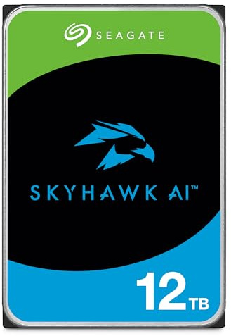 Seagate Skyhawk AI SATA III Interne Festplatte, 8,9 cm (3,5 Zoll), 12 TB, 512 MB Cache