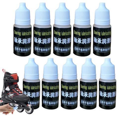 Lubrificante per cuscinetti da skateboard,Olio per cuscinetti da skateboard,Lubrificante per ruote lisce | Lubrificante per cuscinetti per pattini, professionale, ad azione rapida, facile da usare, da