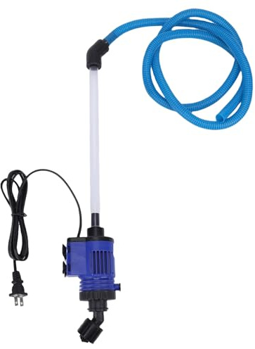 Fockety Pulitore Elettrico per Ghiaia per Acquari, Efficiente d'Acqua per Acquari per la Pulizia di Rifiuti di Pesce e Sabbia, con Forte Potenza di Aspirazione (Spina Europea 220 V)