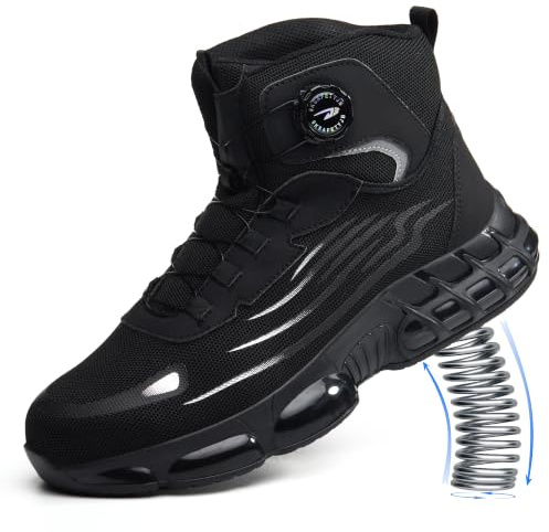 COOU Chaussures de Sécurité Hommes Femme Légère Montante Basket de Sécurité