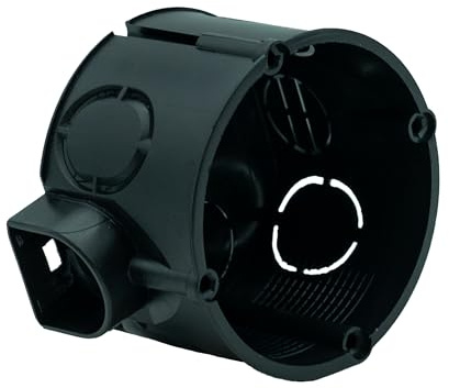 O4L Unterputz Gerätedose Ø60x42 mm Schwarz 10 Stück – Schalterdose/Steckdosendose – Elektro Installationsdose für Mauerwerk & Beton – Unterputzdosen