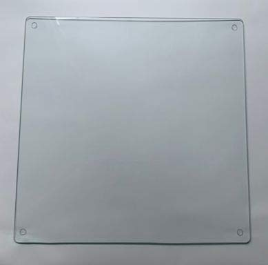 Completely Clear & Flat Float Glass Worktop Saver - by Pearl Glass (40 x 40cm)