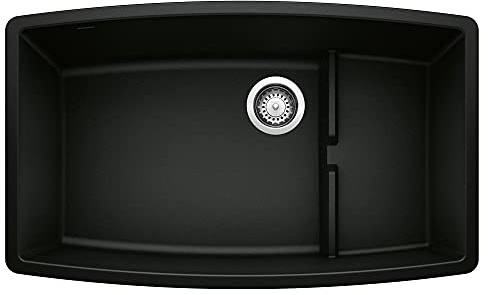 BLANCO Performa Cascade Kitchen Sink, Coal Black