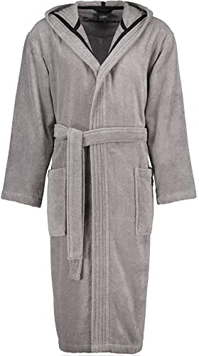 Cawö Home Bademäntel Herren Kapuze Sauna Time 833 stein - 79 XXL