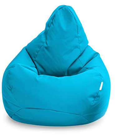 Loft 25 Fauteuil de Jeu Pouf | Siège Pouf pour Salon d'extérieur et d'intérieur | Résistant à l'eau Fauteuil Salon | Conception Ergonomique pour Le Soutien du Corps | Durable Fauteuil Pouf (Aqua)