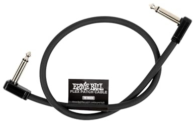 Ernie Ball Flex Patchkabel 18in - Zwart - Enkele