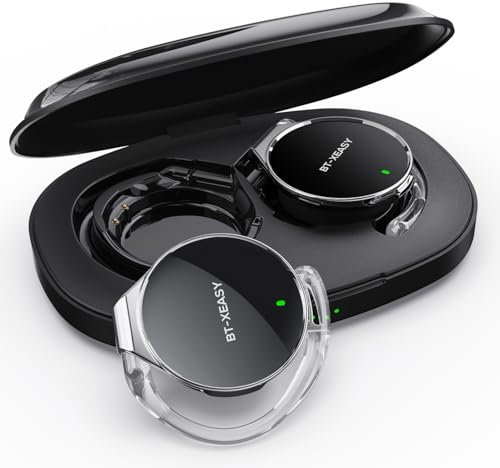 BEVCEFCC Casque Supra-Auriculaire avec Microphone - 52 h - Casque à Clips d'oreille Bluetooth5.4 - Écouteurs Sportifs sans Fil - Connectez 2 Appareils en Même Temps