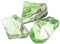 QUARKZMAN Vetro da fuoco per focolare, 5-8 cm (2-3,1), pietre in vetro riflettente lucido per camini naturali o propano, focolare per interni ed esterni, in vetro, verde, 400 g/14 oz