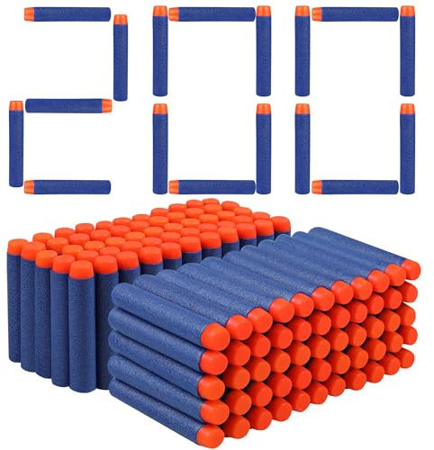 VCOSTORE Ricariche Proiettili in Schiuma, Freccette Foam per Bambini, 4 Colori, Pacco da 100 200 400 Pezzi