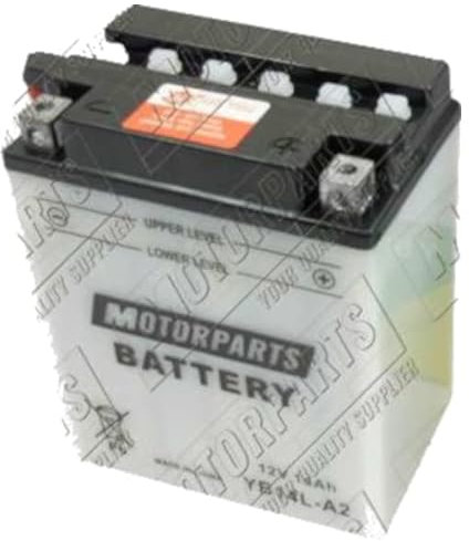 BATTERIA MOTORPARTS MINARELLI YB14L-A2 12V 14 AH COMPATIBILE CON APRILIA SCARABEO 500 2003 > 2006 SPECIFICA MOTO SCOOTER COMPLETA