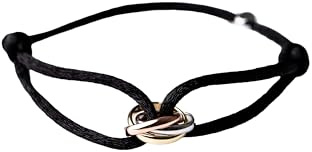 Lucoro - Elegantes Stoffarmband mit 925 Silber Anhänger – Verstellbar, Stilvoll & Komfortabel – Perfektes Accessoire für Damen und Herren