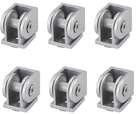 2020 Aluminum Profile Flexible Extrusion Pivot Joint Fittings Movable Hinge Connector 180 Degree Adjustable Pivot Joint (6 Pack)