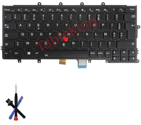 Table-King Clavier de Remplacement rétroéclairé Applicable Lenovo Thinkpad X230S X240 X240S X250 X250S X260 X270 (French)