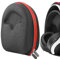 Geekria Shield Kopfhörer-Hülle, kompatibel mit Sony PlayStation 5 Pulse 3D-Headset, PlayStation Gold Wireless Case, Ersatz Hartschale Reisetasche mit Kabelaufbewahrung (Dunkelgrau)