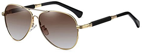 Sonnenbrille Sonnenbrille Herren Polarisierte Sonnenbrille Damen Mode Pilotenbrille Farbverlauf Farbwechsel UV-Schutz (Farbe: Orange)