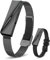 170+ Campaña Pulsera Actividad Fitness Tracker, 5ATM Smart Actividad Bracelet , Rastreador Inteligente de Monitorización Oxígeno, Frecuencia, SpO2, Presión Arterial, Sueño, Cycle Féminin, 2 Correas