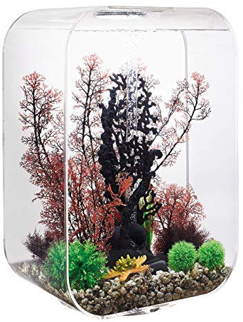 biOrb 72059 LIFE 60 MCR, transparent, 60 L - Aquarien-Set mit Filtersystem, mehrfarbige Beleuchtung, Keramik-Bodengrund aus robustem Acryl-Glas