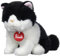 Trudi Gatto Brad Bianco e Nero Gatto Peluche gioco, Regalo di Natale e Compleanno, riproduzione realistica | 16x19x22cm Taglia S | Classici Gatti Peluche | Modello 21040