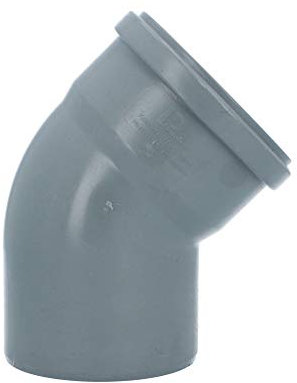 Bogen Kunststoff HT-Rohr Installation Abwasser 110 mm Grau Varianten NEU (110 mm 45°)