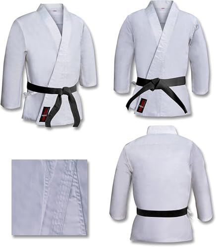 V.Sports karate-kostym tung vikt 16 oz borstad kanvas turnering karate kostym (5/180 cm)