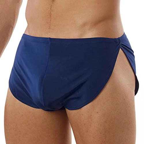 YCHSXAIZ Herren Shorts mit niedriger Leibhöhe Exotische lässige Boxshorts Color Navy blau Size XXL