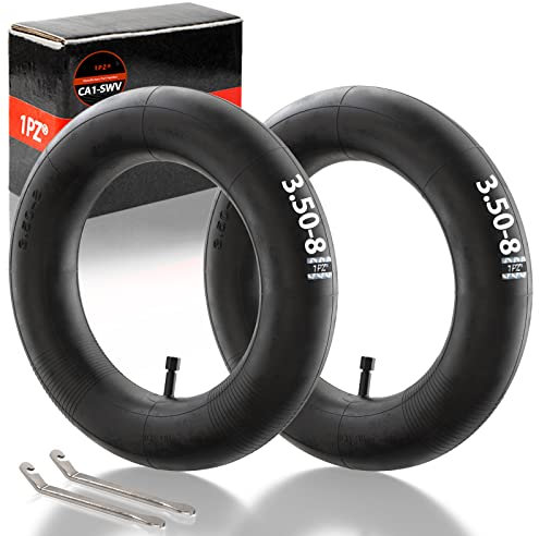 1PZ UK5-38A 2 Pack Wheelbarrow Inner Tube 3.50-8 with TR-13 Straight Valve 3.50-8 Inner Tube Replacement for Garden Wheelbarrow Sack Barrow Trolley Wheel Inner Tyre Tire