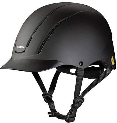 Troxel Spirit with MIPS Technology Full Coverage Horse Riding Helmet, Horseback Riding Gear for Equestrians, Extra Small/Youth (6-1/4-6-1/2), Black Duratec