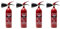 König 2 kg CO2 Feuerlöscher 4 er Pack DIN EN 3