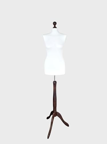 AILANT Manichino donna sartoriale dark wood stand (cream, 38/40 XS)