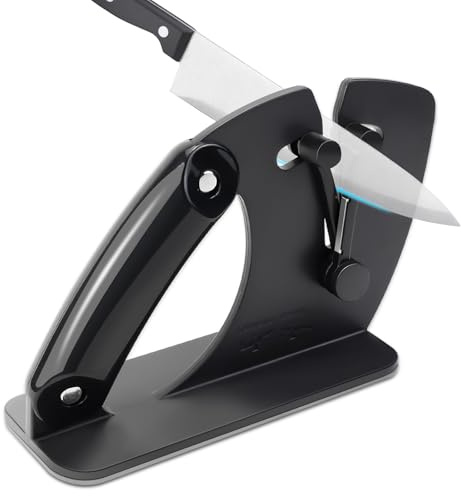 Affilacoltelli Mumjooyi Affilacoltelli Lama a V Mobile per Affilatura Grossolana e Fine 15-45 Gradi Forbici e Affilatura Coltelli Affilatura Coltelli Coltelli per Coltelli da Cucina