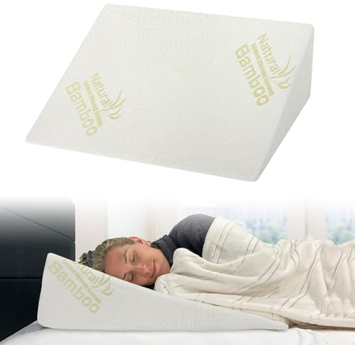 Cuscino Cuneo Da Lettura Ergonomico Letto E Divano Sollevatore Gambe Pesanti Schiena Fodera In Bambù Prodotto Italiano Circolazione Ginocchia Antireflusso Schienale Testata Letto Sfoderabile