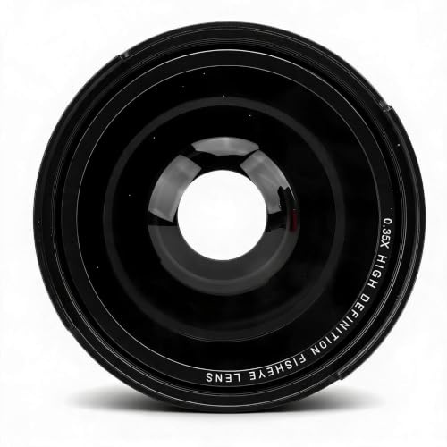 VELATEMOR Fishye Super Wide Angle Lens, 2 on 1 Removable Fish Lens 0.35 Magnification for (55mm)