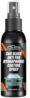 ZwaitL 100 ml Hydrophobe Automobile Pluie Pare Brise Hydrofuge Revêtement Agent Anti-buée Nettoyant pour Vitres Anti-Pluie pour Fenêtre
