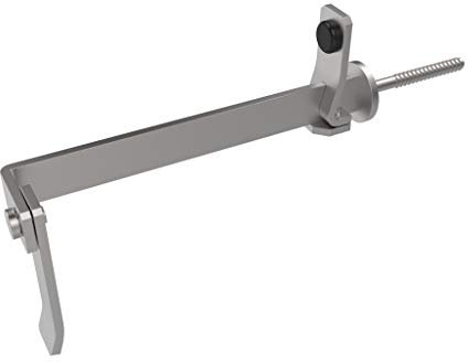 Fermapersiane fermaimposte lungo - a vite - con battente regolabile - acciaio inox 316L - inossidabile - resistente - alta qualità - DimAccessori