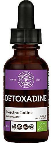 Global Healing Detoxadine - Organic Bioactive Nascent Iodine Liquid Supplement Drops Solution - More Absorbable Than Potassium Iodide Tablets & Spray - 30ml Tincture