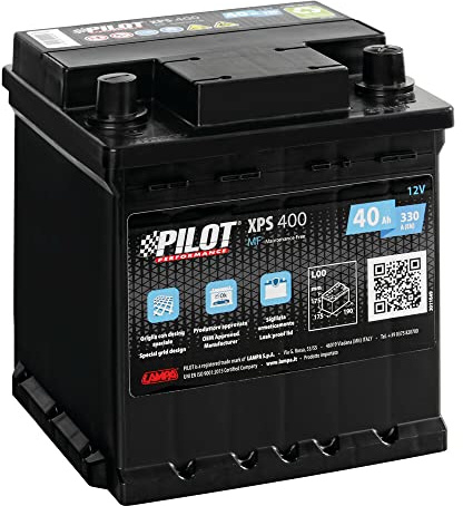 PILOT XPS400 Batteria Auto 12V SMF - 40 Ah - 330 A - Batteria di Tipo Tradizionale