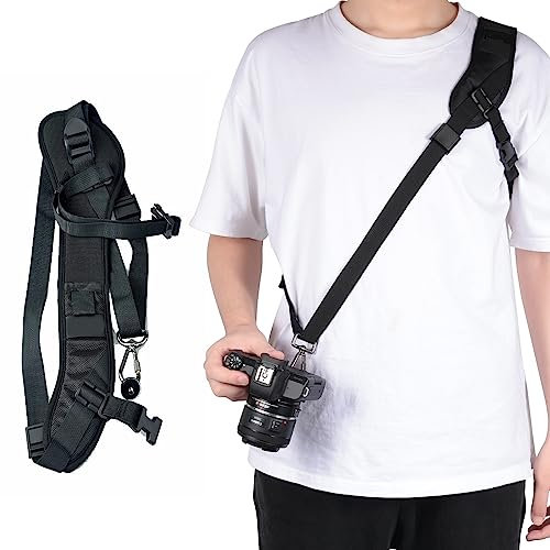 TOKIISHE Correa Camara Reflex, Correa Camara Rapida De Fotos con Tornillos de 1/4 de Pulgada, Liberacion Rapida Correa de Hombro para Cámara Ajustable para Cámara DSLR SLR