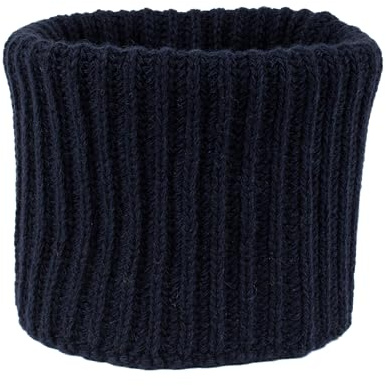 Cappello Scaldacollo 30% Cashmere 70% Lana Merinos Invernale Uomo Donna (Blu Notte)
