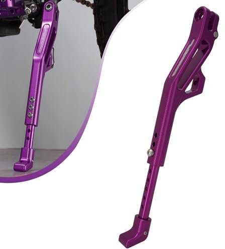 JFG RACING Cavalletto Laterale Moto,Supporto Ruota Posteriore Supporto Cavalletto Laterale Regolabile per Sur Ron Light Bee S/X X160/X260-Viola