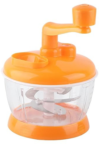 Moulin à légumes manuel portable petit et compact facile à utiliser en acier inoxydable PP de qualité alimentaire, pour cuisine (6 lames)