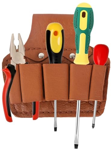 Elektriker-Tasche | Rindsleder-Werkzeug-Hüfttasche, Rindsleder, Elektriker, Mehrzweck-Bauwerkzeugtasche, Reparatur-Leder-Werkzeugtasche