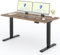 FLEXISPOT Höhenverstellbarer Schreibtisch 160x80cm mit 2 Motoren & 25MM einteiliger Tischplatte,ergonomischer Bürotisch - Walnussbraun, schwarzes Gestell