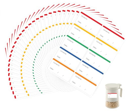 300 Piezas Etiquetas para Congelador Fáciles de Despegar, Etiquetas para Productos Congelados Adhesivas Etiqueta de Fecha para Alimentos Pegatinas para Artículos De Cocina para Alimentos Cocina
