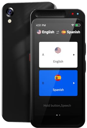 Language Translator Device No WiFi Needed, 150+ Languages Translation in Real Time for Voice/Text/Photo/Offline, Upgraded AI Translator Support ChatGPT, HD Touch Screen for Business Learning Travel
