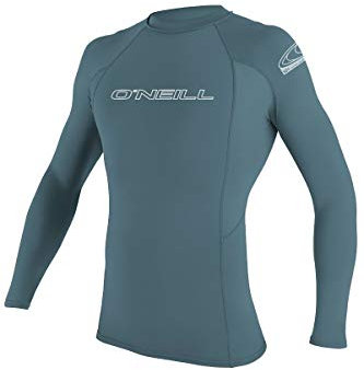 O' NEILL Herren Basic Skins 50+ Long Sleeve Rash Guard, Dusty Blue, XL