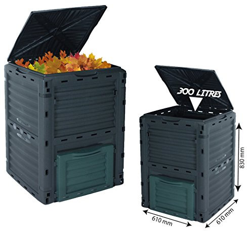 Guaranteed4Less Garden Composter 300L Compost Bin Grass Eco Friendly Rubbish Waste Converter
