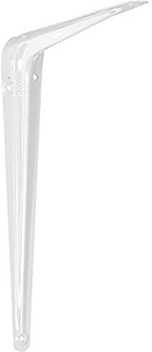 Merriway BH05462 (4 Pcs) London Style Shelf Brackets 125 x 100mm (5 x 4 Inch) White - Pack of 4 Pieces